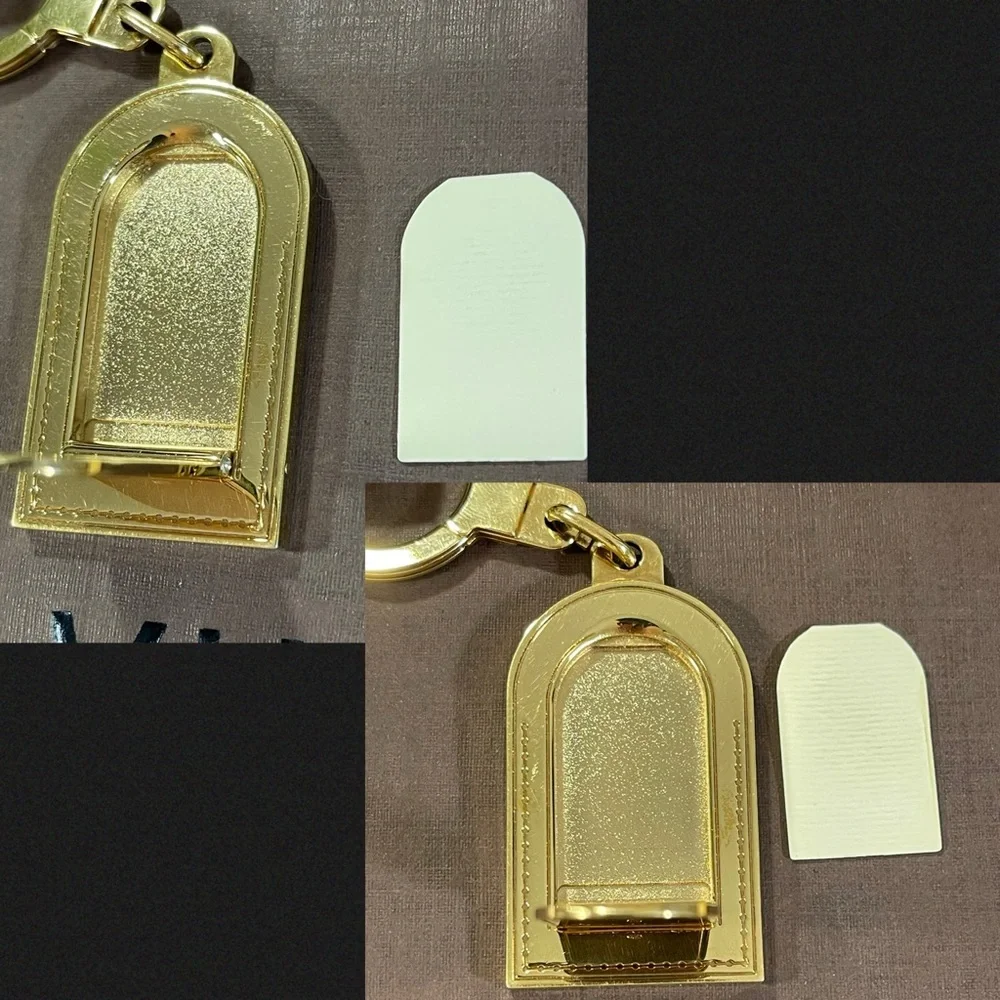 Louis Vuitton Porte-Cles Gold Luggage Tag or Bag Charm